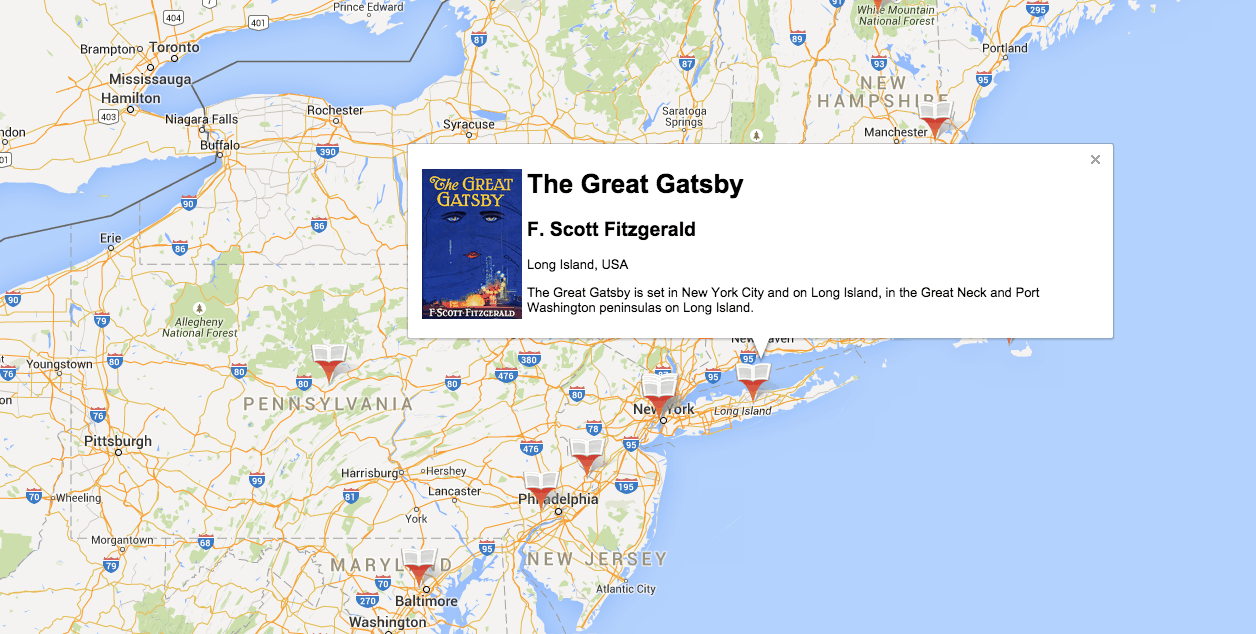 offentliggøre afbrudt uregelmæssig A Google Map of All Your Favorite Books - Electric Literature