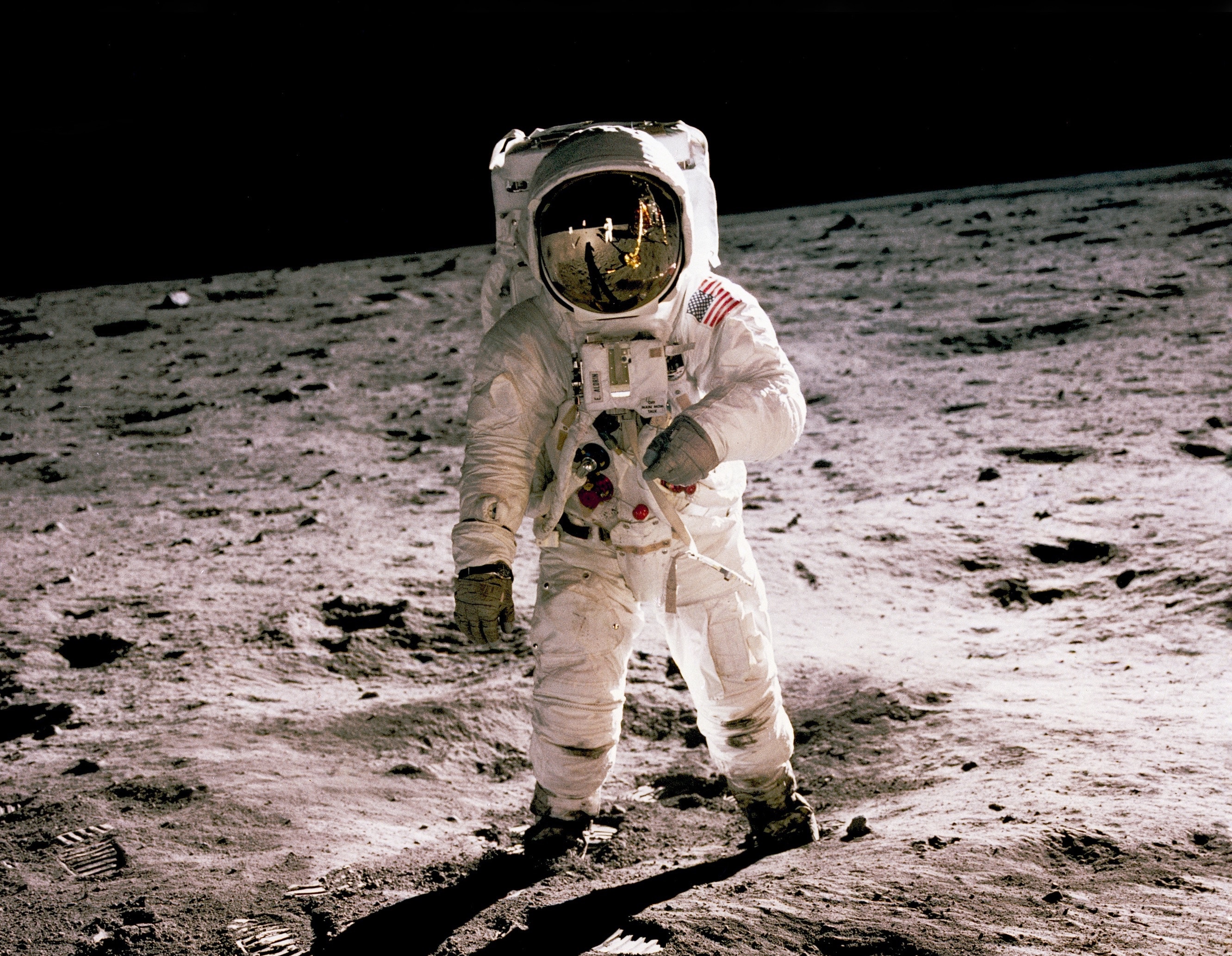 Astronaut on moon