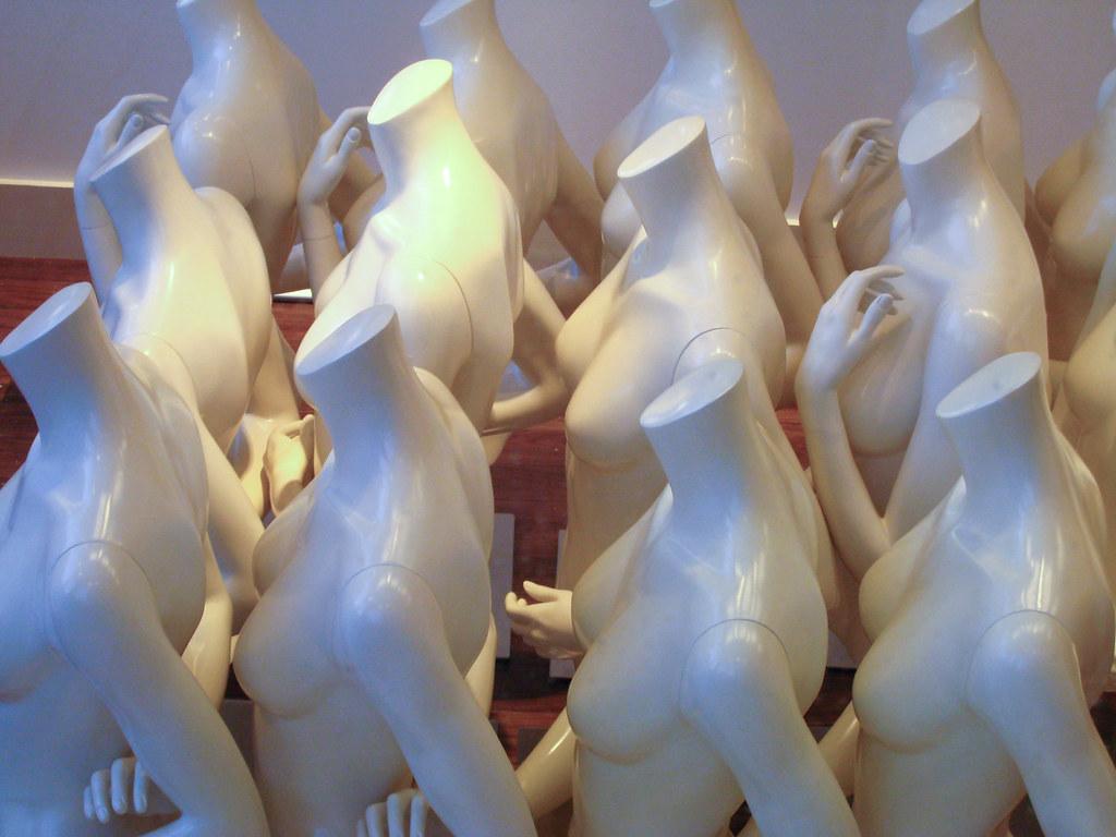 Female mannequins without heads