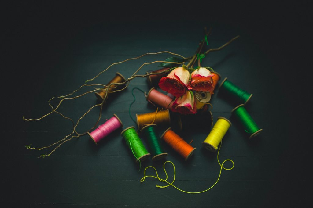 roses and thread