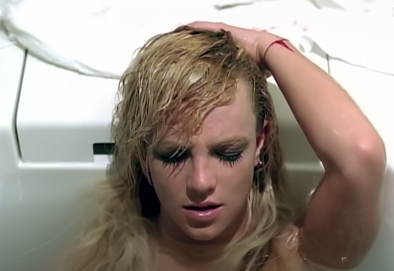 Britney Spears in the 2009 music video for "Everytime"