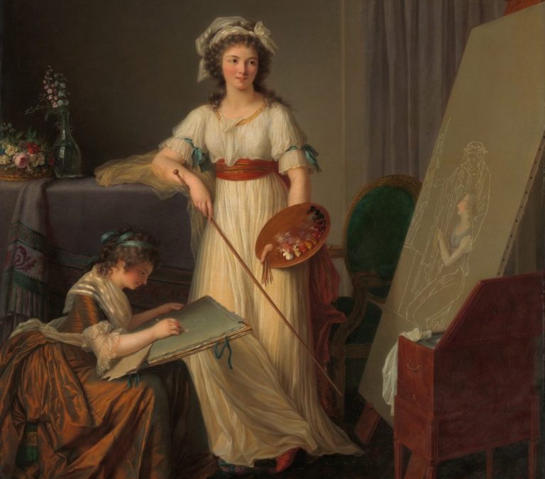 The Interior of an Atelier of a Woman Painter, 1789 by Marie Victoire Lemoine