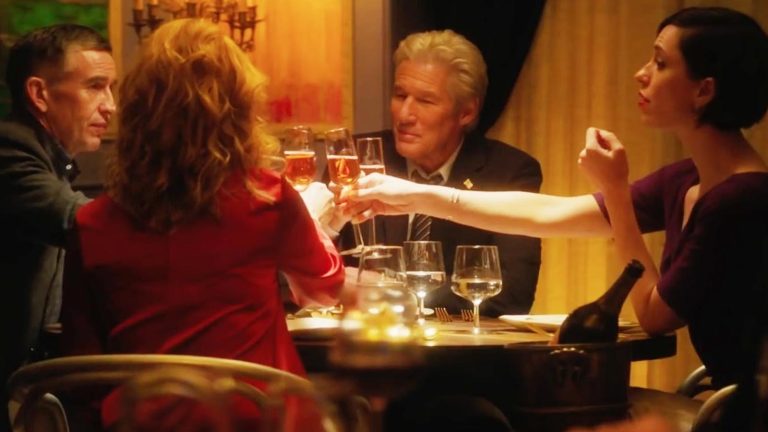 Still from the movie, The Dinner, adapted from the novel by Herman Koch