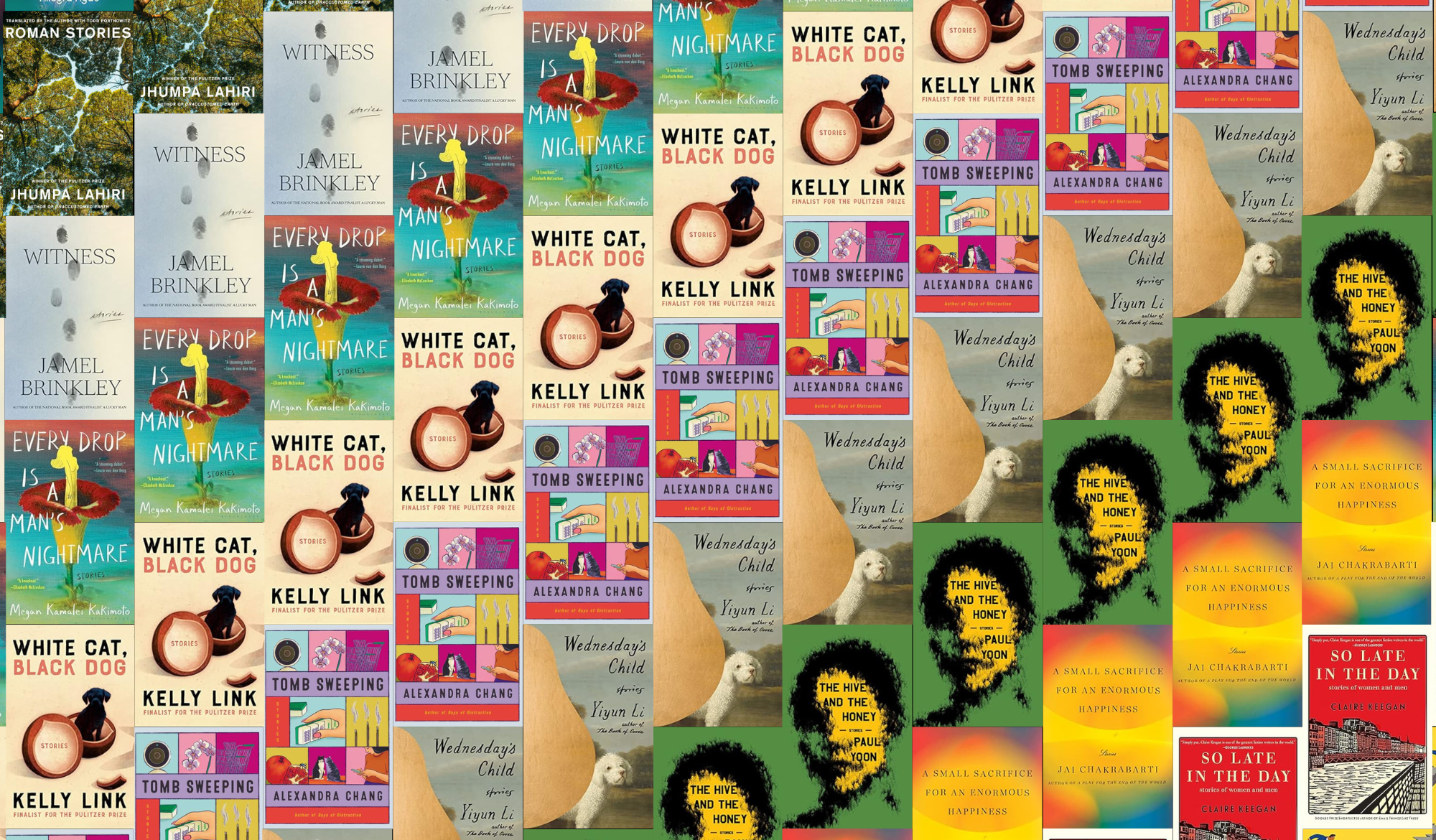 A collage of books from Electric Lit’s best short story collections of 2023